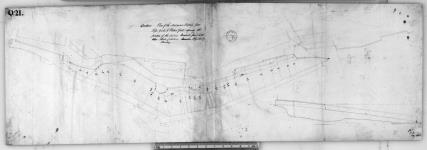 Quebec. Plan of the Ordnance property from Hope gate to Palace gate shewing the position of the sections numbered from 1 to 28. Wm C. f.w. May 1848. [architectural drawing] 1848