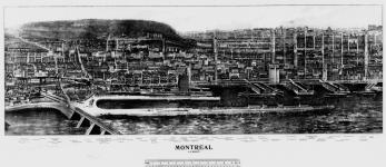 [Panoramic View of] Montréal AD.MDCLLLVI. Date of registration 1904 J.L. Wiseman [cartographic material] 1906.