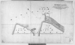 Rideau Canal. Plan shewing the Boundaries as markded on the ground, of the Land belonging to the Ordnance in the vicinity of Edmunds lock Station, in Lot 30. Con. D. Township of Walford and Lot. 29. Con. II. Township of Montague. [cartographic material] [1851]