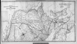 General map to accompany Report on the Intercolonial Railway: - Exploratory Survey of 1864. Made under instruction from the Canadian Government. [cartographic material] 1864.
