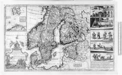 A new map of Denmark and Sweden. According to ye newest and most exact observations by H. Moll, Geographer...Printed for H. Moll over against Deveraux Court without Temple Bar in the strand. John Bowles & Son at the Black Horse in Cornhill. Thomas Bowles Print & Mapseller next to the chapter house in St. Pauls Church yard and by Philip Overton Map & Printseller near St. Dunstans Church Fleetstreet. Area: Includes present countries of Norway and Finland, Baltic states. [cartographic material] [1713]