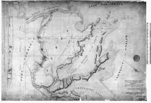 Plan of the Mississippi Snye, and the portages and Ferry connecting the navigation from Lake Chaudiere to the Chat's Lake. Compiled from the original and partial Surveys. Office of the Board of Works, 1845. [cartographic material] 1845