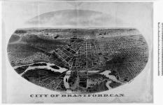 City of Brantford, Can. Toronto Lithographing Co. [cartographic material] 1893