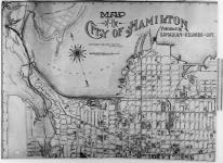 Map of the City of Hamilton. Published by Canadian - Records - Coy. Copyright - Canada- 1912. by J.B. Nicolson. [cartographic material] 1912