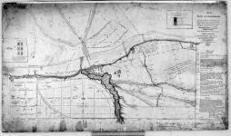 N: 2 Plan of Comparison. shewing, in yellow, the site of the new Barrack and Work around it A; the Wharf B, and Tower C, proposed for the defence of the Entrance of the Harbour of York, the Capital of Upper Canada and a chief Port for commerce on the Lake Ontario to be proceeded upon, if approved, as means shall be furnished from the sale of that part of the Military Reserve given up for the improvement of the Town. [cartographic material] 1833