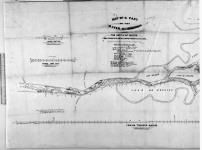 Map of a part of the River St Francis shewing the depth of water from the mouth to one mile above Pierreville village. 1874. [cartographic material] 1874