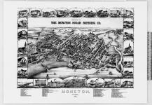 Moncton 1881 O.H. Publishers (Bird's-eye view) [cartographic material] 1881.