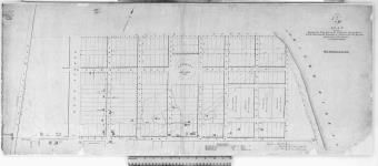 Plan shewing the Town Lots on the Ordnance Property on Lot B. Concession D. Township of Nepean also the present occupation of the Ground. Bounded by King, Ottawa, & Rideau Streets and the Rideau River. [cartographic material] 1847