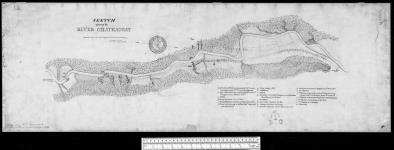 Sketch of part of the river Chateauguay. Geo. Williams, R.I.N.S.D. Aug. 9th, 1814. [cartographic material] Accompanying Lt. Col. Hughes letter to Lt. General Mann dated 16th August 1814. 1814.