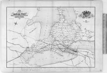 Map of part of Canada West shewing the Lines of Railway in Connection with the United States 1856. [cartographic material] 1856