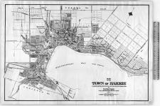 Map of the Town of Barrie, Compiled and Drawn from Surveys and Plans filed in the Registry Office, by The Map Co. 32 Church St. Toronto Under instructions from the Town Council 1922, [cartographic material] 1922
