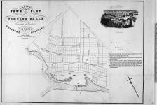Plan of the Town Plot of Fenelon Falls, Township of Fenelon, County of Victoria, late Colborne District, 1854. James Wallis Merino Peterboro. C.W. Proprietor. [cartographic material] 1854