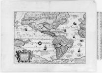 Americae et proximar regionum orae descriptio Giovanni Battista Mazza [cartographic material] [ca.1589].