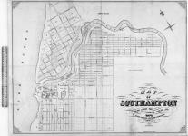 Map of Southampton compiled from the original survey and maps, by Sproat & Hawkins Engineers & Surveyors Southampton. July 30th 1857. [cartographic material] 1857