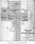 Mundy's Map of Grande Prairie, Alberta. Compiled from registered plans. For sale by C.G. Mundy...Edmonton. [cartographic material] n.d.