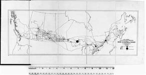 Map showing location and relative importance of Grain Elevators in Canada. [cartographic material] 1919