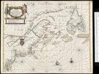 A new chart for the sea coast of Newfound land, New Scotland, New England, New Jarsey wth Virginia and Maryland [cartographic material] / by John Thorton, John Seller, William Fisher, James Atkin=son, John Colson [1676-1677].