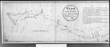 Plan du chemin Kennebec, avec ces différents embranchements, fait à la requisiton de N.H. Baird, Ecuyer, Ingénieur civil &&. Ste Marie de Beauce, 10 novembre 1845. [cartographic material] 1845