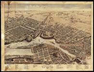 Bird's eye view of the city of Ottawa, Province, Ontario, Canada [cartographic material] drawn by Herm. Brosius 1876.