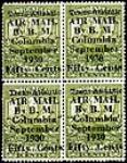 Trans-Atlantic air mail by B.M. "Columbia", September 1930 [philatelic record] 25 September 1930.