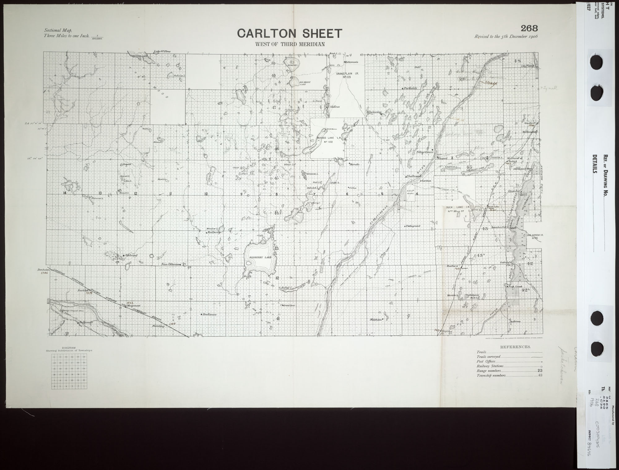 Digitized image of map no. 268, Carlton, west of the third meridian, image number e003004805