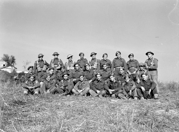 Personnel from Montreal who are serving with The Royal 22e Régiment near Cattolica, Italy, 24 November 1944.
