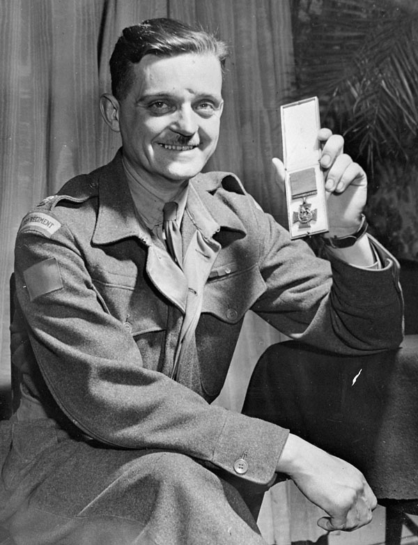 Major Paul Triquet, V.C., Royal 22e Régiment, Quebec City, Québec, Canada, 12 April 1944.