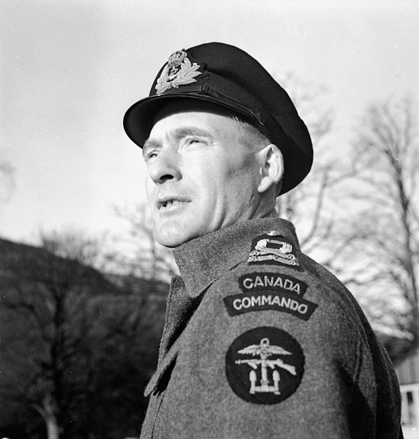 Lieutenant Dudley Rayburn, Beachmaster, W-2 Party, Royal Canadian Navy Beach Commando “W”, at H.M.S. ARMADILLO, a training establishment at Ardentinny, Scotland, February 1944.