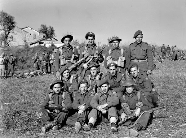 New Brunswick group, Royal 22e Régiment, near Cattolica, Italy, 24-25 November 1944.