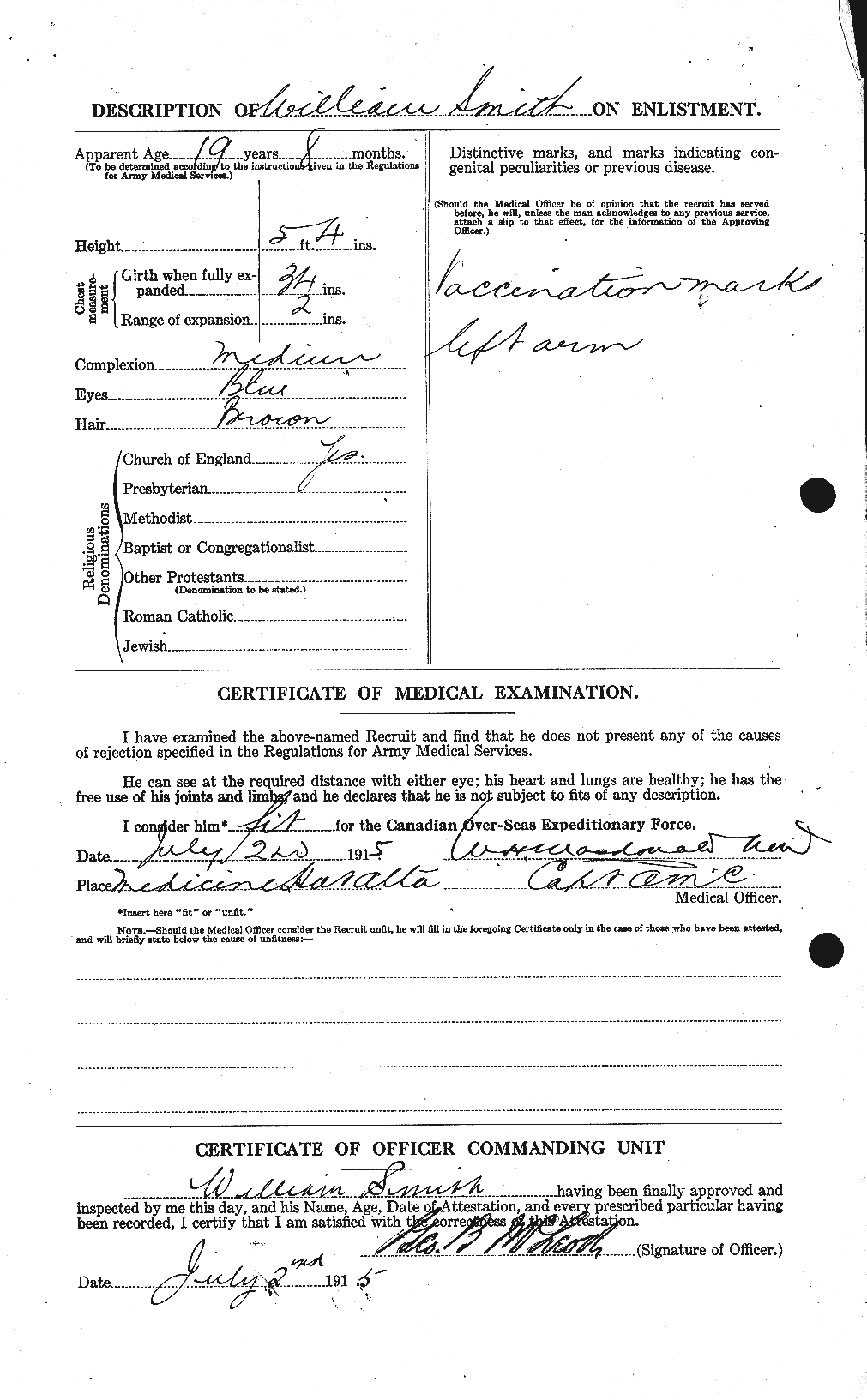 Private William Smith Cgwp Record Detail